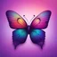 Placeholder: Create big multicoloured butterfly and gradient purple background