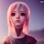 Placeholder: Anime girl cute neck head portrait, warrior costume, village, meditation, 8k quality