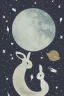 Placeholder: Two rabbits in the moon