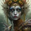 Placeholder: Rudy Lima from venezuela, male, rusty metal, feathers, Dryad, fae, sidhe, ominous, nature, plants, wildflower, facepaint, dnd character portrait, intricate, oil on canvas, masterpiece, expert, insanely detailed, 4k resolution, retroanime style, cute big circular reflective eyes, cinematic smooth, intricate detail , soft smooth lighting, soft pastel colors, painted Renaissance style