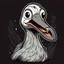 Placeholder: horror cartoon goose