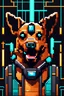 Placeholder: dog pixel art futuristic