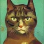 Placeholder: Portrait of a cat by Van Gogh