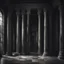 Placeholder: Hyper Realistic Afterlife ghostly Love with black-walls-&-fancy-pillars showing cinematic & dramatic ambiance