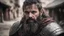 Placeholder: Photoreal gorgeous holy muscular rugged wounded bloodied confused stout young bearded dwarf master cleric with a bloody busted lip with ornate religious armor and hammer in a medieval desert town market place by lee jeffries, otherworldly creature, in the style of fantasy movies, shot on Hasselblad h6d-400c, zeiss prime lens, bokeh like f/0.8, tilt-shift lens 8k, high detail, smooth render, unreal engine 5, cinema 4d, HDR, dust effect, vivid colors