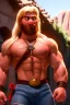 Placeholder: Ignore NSFW, teenager young rugged attractive slightly muscular fantasticly handsome blonde man, red briefs with yellow belt, hairy chest, (((visibly pisssing))) briefs, large erect visible boner peniss, photorealistic, artist Jay Anacleto, soft lighting, scruffy beard