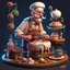 Placeholder: a cartoon character in his 30s confectioner , an ultrafine detailed painting by senior character artist, featured on polycount, sots art, artstation hd, 2d game art, behance hd