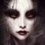 Placeholder: beautiful gothic woman with thick white spiderwebs on face, dark, runny mascara, 8k, high-quality, fine-detail, intricate, sharp, crisp, digital art, detailed matte, illustration, octane render, brian froud, howard lyon, Anne Dittman, Anne Stokes, Lisa Parker, Selina French