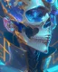 Placeholder: A glass headed skull with sapphire eys wearing a futuristic uniform, 8k resolution concept art portrait by Greg Rutkowski, Artgerm, WLOP, Alphonse Mucha Boris Vallejo dynamic lighting hyperdetailed intricately detailed Splash art trending on Artstation triadic colors Unreal Engine 5 volumetric lighting, by Hajime Isayama