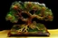 Placeholder: crazy extreme resin diorama of a extreme resin of a extreme resin of a fractal tree with swirling branches in the middle of a field fractal swirling paint