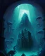 Placeholder: An atmospheric, H.P. Lovecraft-inspired illustration of an ancient, otherworldly city hidden beneath the ocean, with eerie, cyclopean architecture and a sense of unimaginable scale, hinting at the epic, cosmic horrors that await those who dare to venture into its depths.