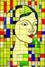 Placeholder: a beautiful woman by Piet Mondrian