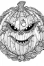 Placeholder: Jack o lantern. Outline, sketch style, only use outline, mandala style, clean line art, white background, no shadows, no clear wall, coloring page.