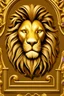 Placeholder: regal lion with a gold-rimmed monocle, inspired by the grand and baroque paintings of Caravaggio, with a rich golden and brown palette.