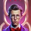 Placeholder: tom holland willy wonka, evil, red goggles