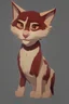 Placeholder: portrait of animal cat like cartoon network style