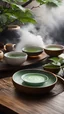 Placeholder: Picture a magical tea ceremony where the tea itself possesses enchanting properties. Capture the detailed teaware, swirling mists, and the serene atmosphere of the ritual