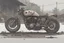 Placeholder: motorcycle, comic book,post-apocalypse, gray background,