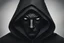 Placeholder: The logo of an IOS app has the face of a person with a black hood in a way that droops down covering their eyes