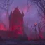 Placeholder: red horror graveyard