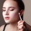 Placeholder: a beautiful teenager putting on makeup , dramatic, dramatic lighting, volumetric lighting, hyperrealism, 8k, high quality, photorealistic, lot of details