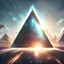 Placeholder: futuristic scifi triangle bright sunlight