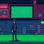 Placeholder: A pixel art cyberpunk version of the best football predictor master pundit