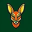 Placeholder: Kangaroo Mascot Logo in the style of 1997 pop culture, Fancy, Professional, Hotel Logo.