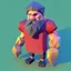 Placeholder: low poly lumberjack