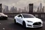 Placeholder: A Tesla's 'Model S' is racing at top speed, on the 'Brooklyn Bridge' in New York. CINEMATIC. WIDE ANGLE LENS. PHOTO REAL.