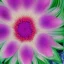 Placeholder: microphotography top-down view of a multicolored complex flower, high definition, detail, HD, 8k, realistic, 3d rendering, blender, photography, fisheye, bulge, tilt shift blur, microbiology