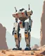 Placeholder: Giant Robot minimalist sci fi futuristic picture