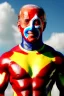 Placeholder: realistic image of joe biden as a mexican wrestling fighter posing, Mexican eyes wrestling mask, red and blue breeches, retro style, 80s, vibrant color, highly detailed, sky background, concept art, unreal engine 5, god rays, ray tracing, RTX, lumen lighting, ultra detail, volumetric lighting, 3d, finely drawn, high definition, high resolution.