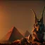 Placeholder: A portrait post-apocalypse of Jackal Egyptian God Anubis ,in a sin city pyramid, sci-fi fantasy style, volumetric lighting, particales,highly detailed,cinamatic,8k,3D,fire and black deep colours,ignore NSFW.