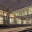 Placeholder: hogwarts express platform, edward hopper style