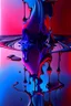 Placeholder: Melting blue purple red with reflection