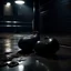 Placeholder: Ballet Slippers, boxing gloves,black ambient, street, wet floor, night