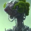 Placeholder: and the winner of the 'most hilarious punk robot' title is: a beautiful full frame portrait digital painting of futuristic broccolipunk robot, wide angle view, extreme close-up, macro lens, centered camera, titanium accents, intricate details, colorful, 8k, least ambient occlusion, volumetric lighting, volumetric clouds