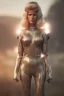 Placeholder: Ultra Realistic retro sci-fi movie scene, waist up view portrait, blonde woman, sweet young Claudia Schiffer face, perfect iris, glow eyes, makeup, weapon. Soldiers next to background, Retro sci-fi style, helmet, tight latex coat, fog, rain, soft color, highly detailed, unreal engine 5, ray tracing, RTX, lumen lighting, ultra detail, volumetric lighting, 3d, finely drawn, high definition, high resolution.