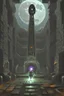Placeholder: Moon in a dwarven mine underground
