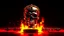 Placeholder: 4K. REALISTIC FULL DETAILS. LOGO EMISSION DE RADIO HARDROCK FIRESTARTER TERMINATOR. FLAMMES EN FOND D IMAGE