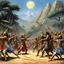 Placeholder: [art by Ray Harryhausen] the archery contest in the Mahabharata, where Arjuna's skills with the bow and arrow shine brightly, is a moment of both awe and jealousy. Let me recount the details of this remarkable event where Arjuna's prowess dazzles all who witness it, especially stoking the flames of jealousy in Duryodhana's heart.