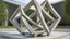 Placeholder: Modernist concrete sculpture featuring an intricate web of intersecting linear elements and angular forms, generating a visually engaging labyrinth of perceptions.