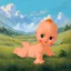 Placeholder: a baby doll like a 19th painting