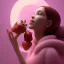 Placeholder: pixar style, volumetric pink sky environment and background, volumetric lighting, dramatic lighting, realistic painting of an strawberry and a beautiful woman eating marmelade, looking friendly, detailed digital painting, extreme dense and fine fur, anime, ornate, colour-washed colors, elegant, small minutiae, tiny features, particulars, centered, smooth, sharp focus, renderman gofur render, 8k, uhd, detailed eyes, realistic shaded volumetric lighting, caustics, backlight