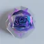 Placeholder: transparent multicolor crystal rose