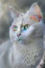 Placeholder: white cat