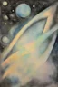 Placeholder: The Cosmic Void; Cezanne; Celestial Art; Ink Wash; black with iridescent pastels