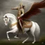 Placeholder: Historical moment horse with wings