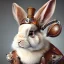 Placeholder: portrait of a steampunk rabbit, extremely detailed, UHD, 8k,The close-up camera effect,sharp focus, perfect position,hyperphotorealistic